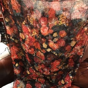 Beautiful infinity scarf Black, Brn, Red, & Orange